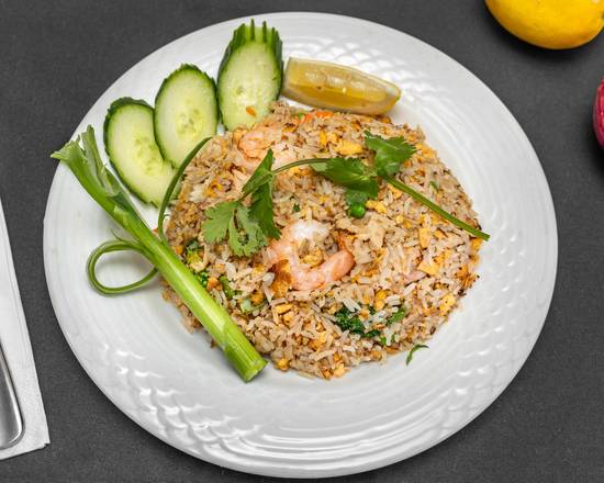 Thai Fried Rice chicken and king prawn