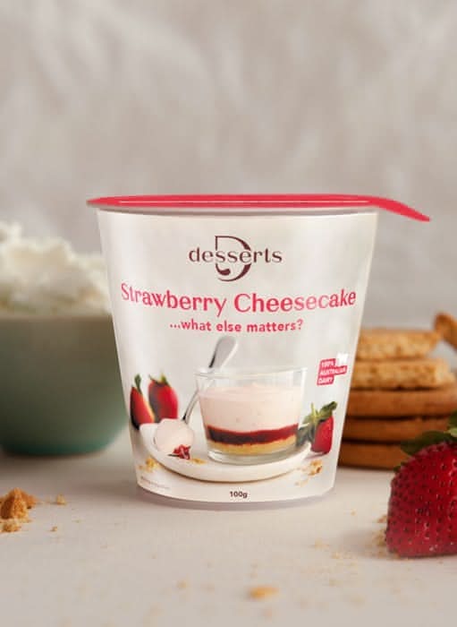 Strawberry cheese cake mousse