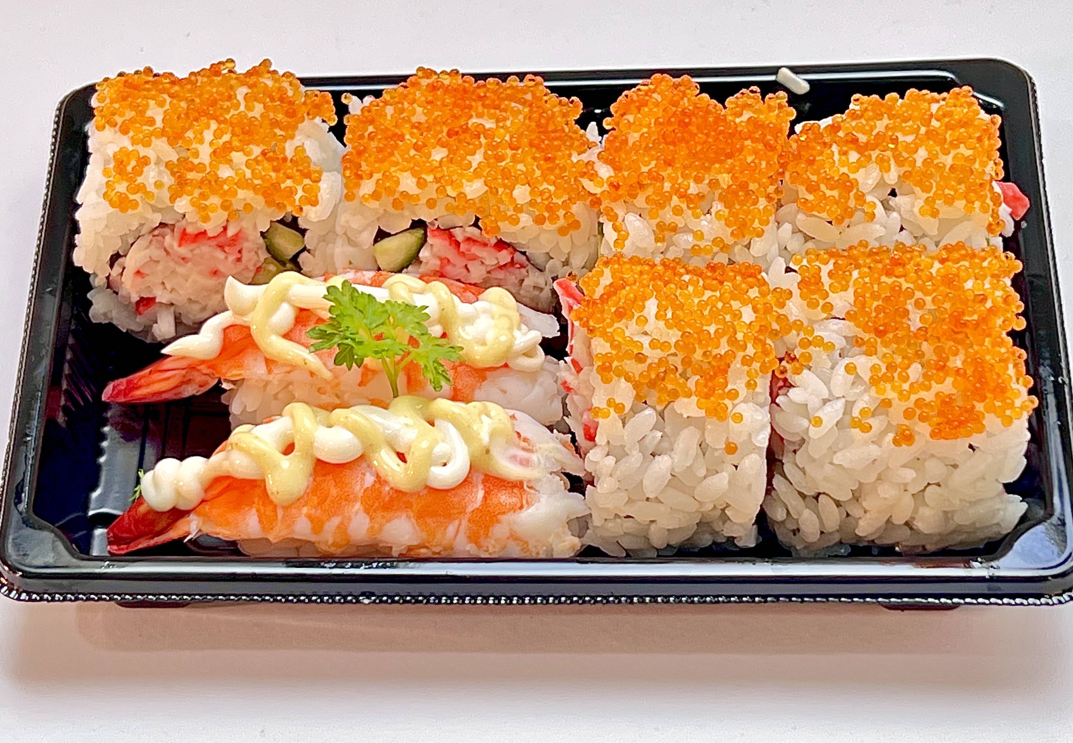 Mini California Rolls & Ebi Nigiri