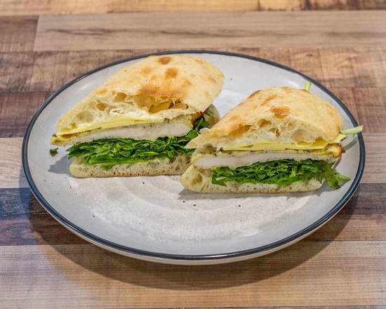 Chicken Schnitzel Turkish Roll