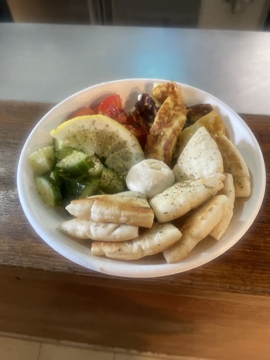 Cheeky Greek/ spicy chicken