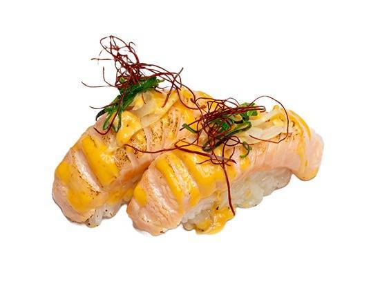 Grilled Spicy Salmon Nigiri