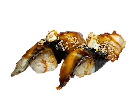 Barbecue Eel and Cream Cheese Nigiri