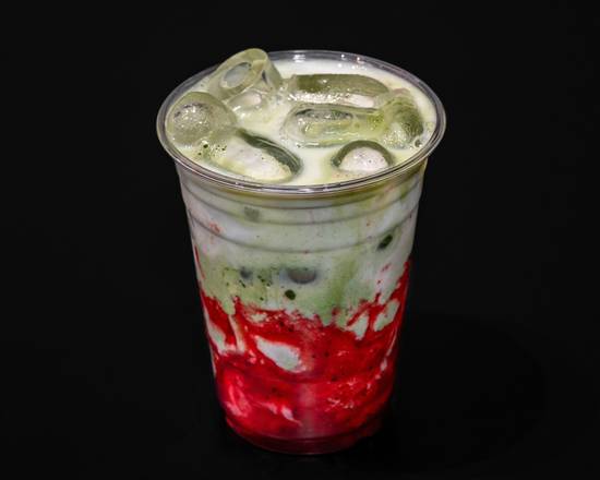 Iced Strawberry Matcha Latte
