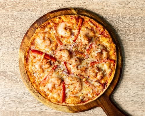 Chilli Garlic Prawn Pizza