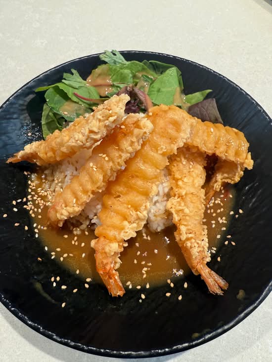 Tempura Prawn Curry Don
