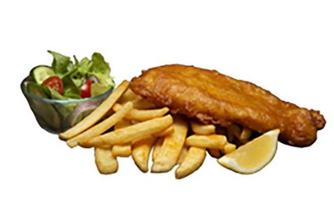 Fish Chips and Salad