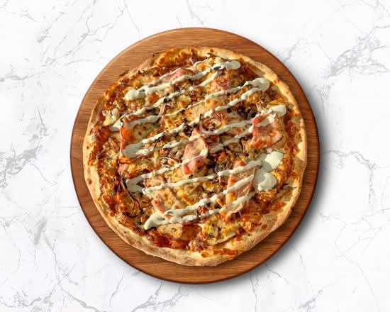 Chicken and Bacon Ranch Pizza