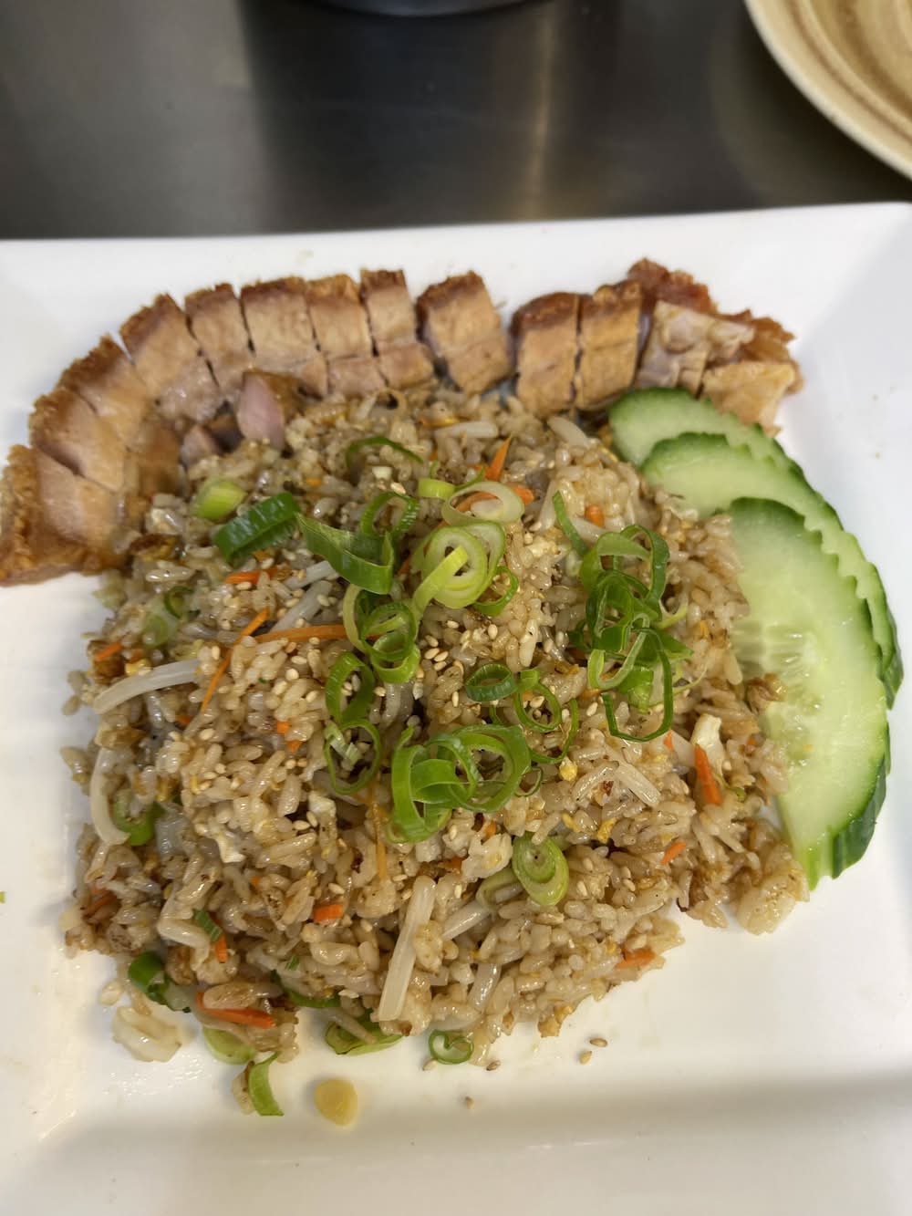 Small Roast Pork with Fried Rice