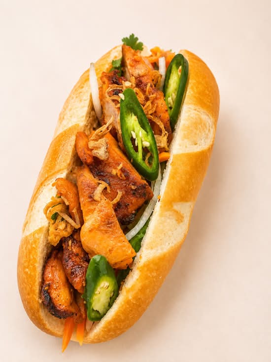 Banh mi BBQ chicken