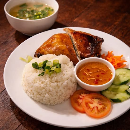Crispy Chicken Rice