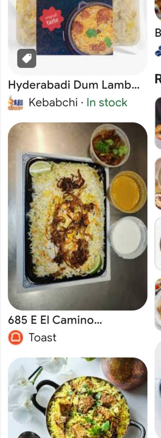 Lamb biryani family pack