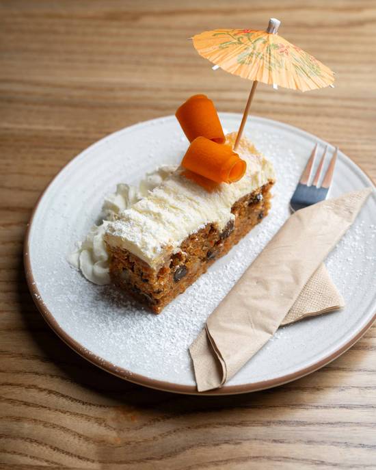 Carrot cake slice