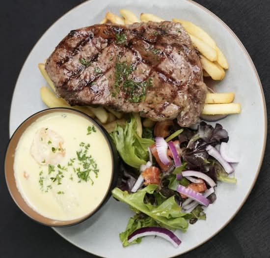 Chargrilled Scotch Fillet Surf N' Turf