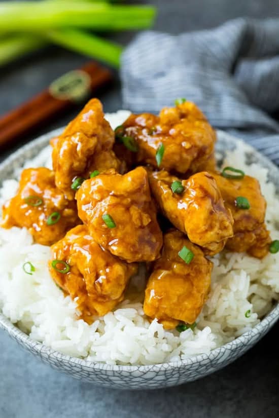 Honey Chicken Rice Bowl