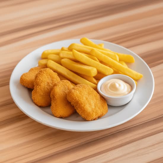 Chicken Nuggets With Chips (6pk)