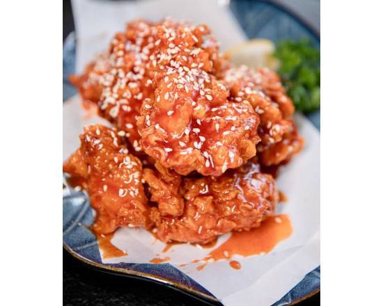 Sweet and Spicy Deep Fried Chicken