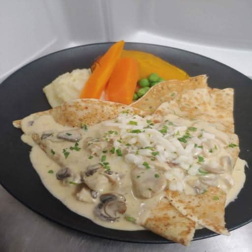 Chicken Mushroom Crepe