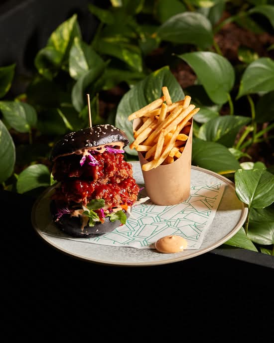 Korean Fried Chicken Burger
