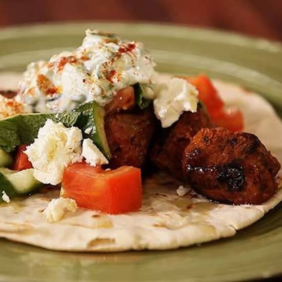 Open Lamb Souvlaki