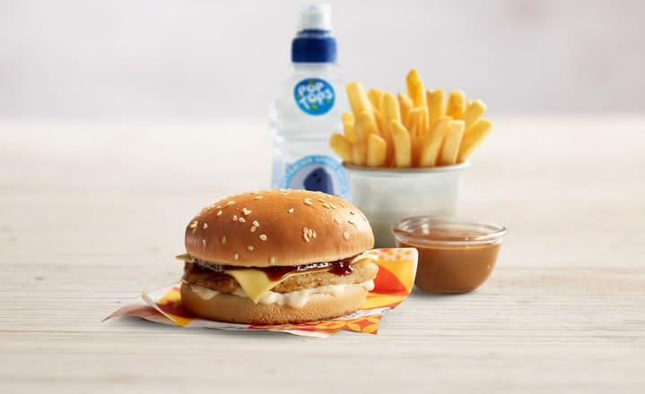 Kid-O’s Chicken & Cheese Burger Meal