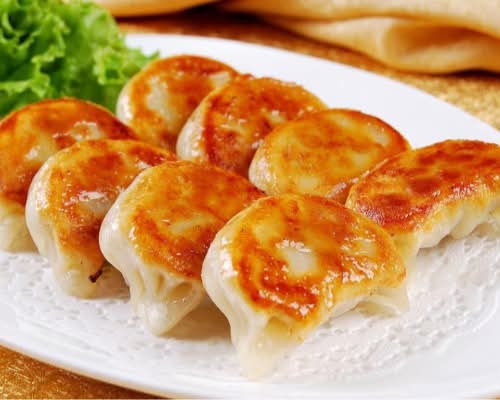 Pan Fried Pork Dumplings (10)