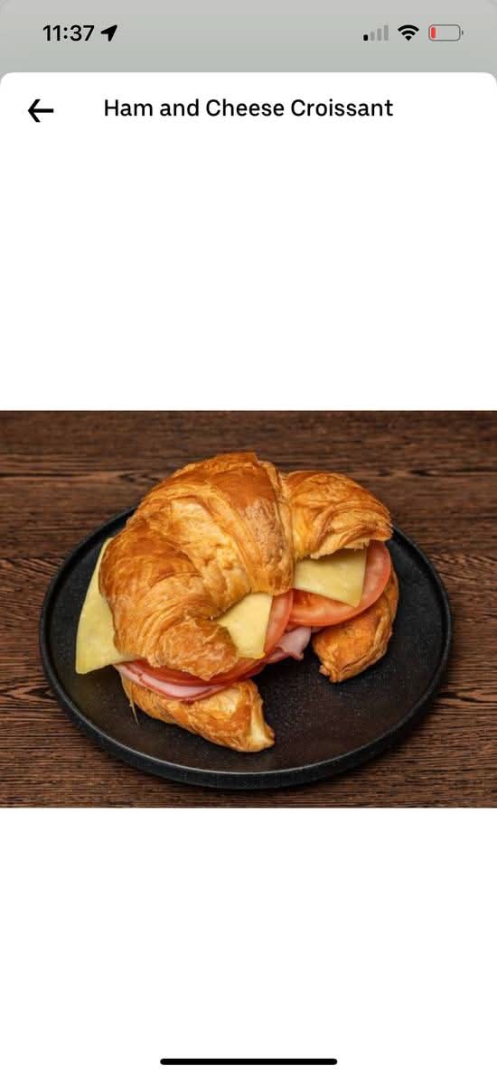 Ham, Cheese and Tomato Croissant