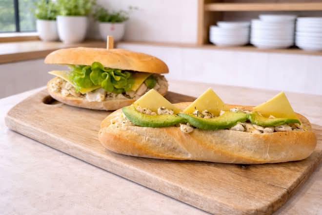 Grilled Chicken, Cheese, Avocado and Lettuce