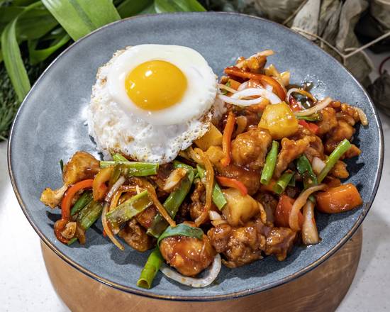 Sweet and Sour Chicken with Rice (GF)