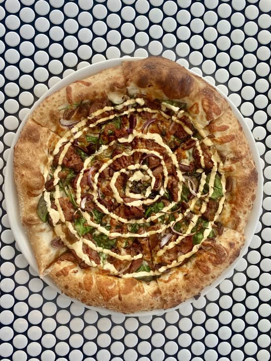 Greek Lamb Pizza