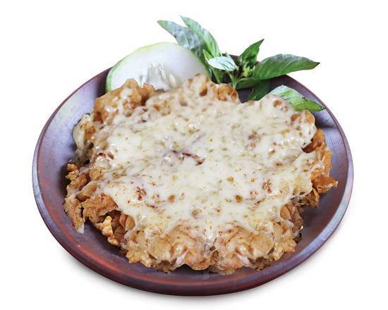 Melted Cheese Mozzarella on Fried Chicken Fillet