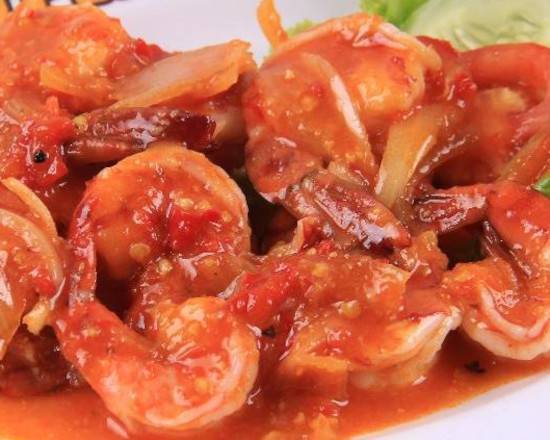 Balado Chilli Prawns (Sambal Udang balado) (I)