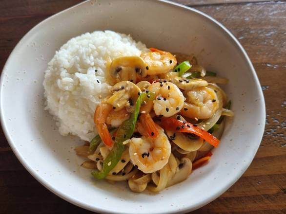 King Prawn  rice bowl (A)