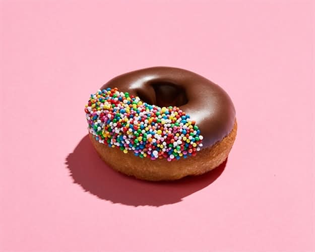 Chocolate Iced Cake Donut