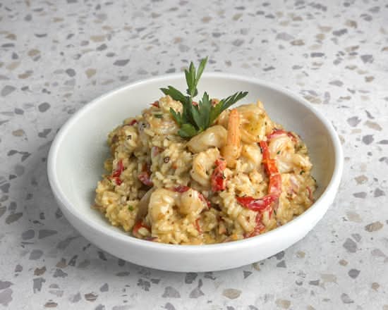 Creamy Garlic Prawn Risotto