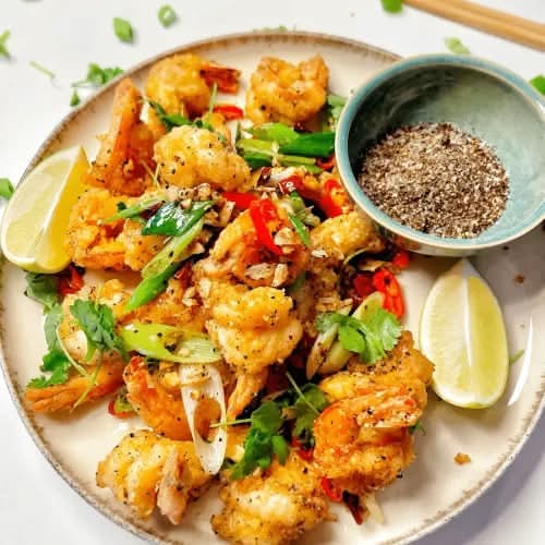 Salt and Pepper Prawns No Shell