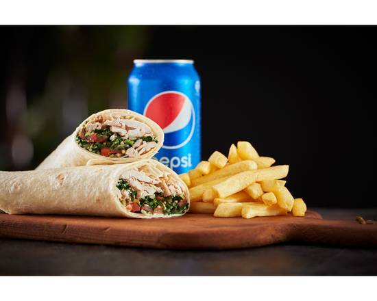 Barbecue Chicken Wrap Meal