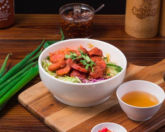 Grilled Pork Meatball Salad