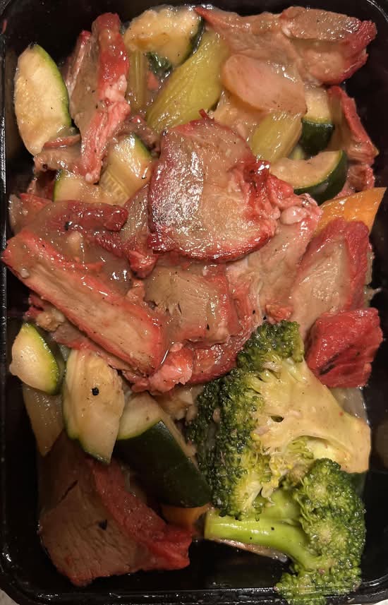 BBQ Pork and Vegetables