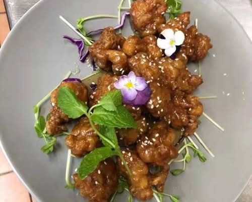 Honey Chicken with Steamed Rice
