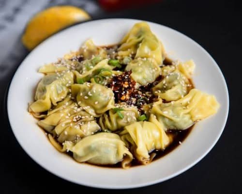 Steamed Pork Wonton with Sichuan Chilli Sauce (12pcs)