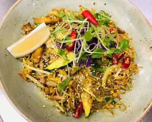 Singapore Style Fried Vermicelli with Prawn