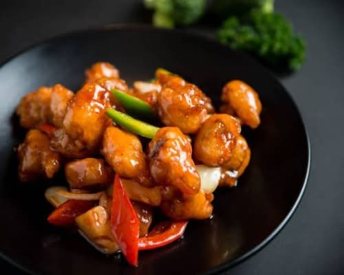 Sweet Sour Pork with Steamed Rice
