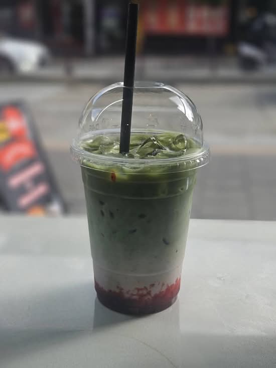 Iced Strawberry Matcha