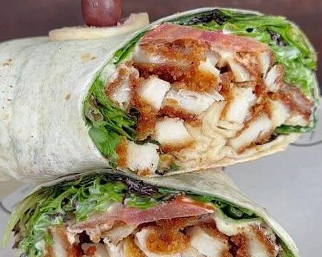 Chicken schnitzel wrap