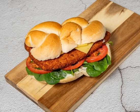 Chicken schnitzel dill mayo