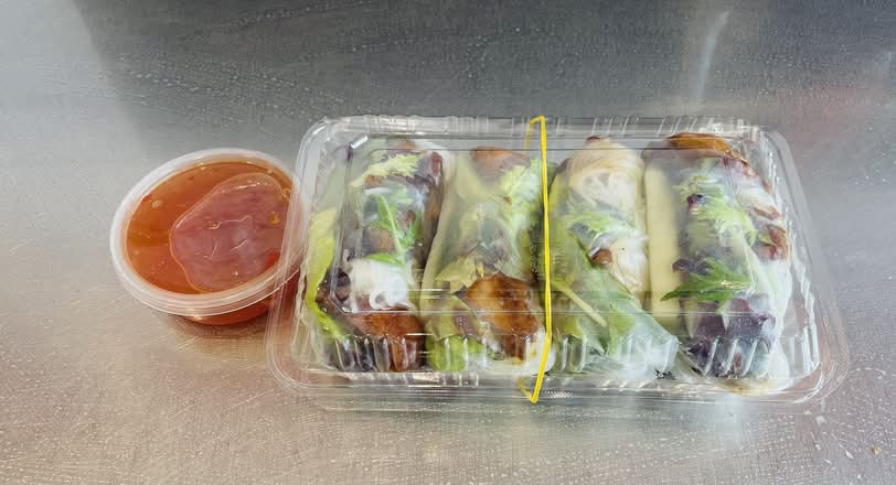 Teriyaki Chicken Rice Paper Roll (4 pieces)