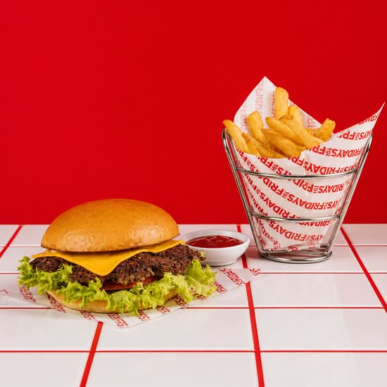 SIGNATURE WHISKEY GLAZE SMASH BURGER & FRIES
