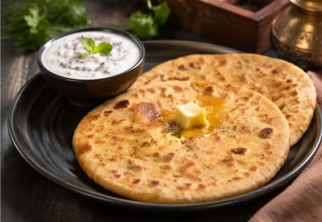 2pc  Aloo Paratha  with Raita