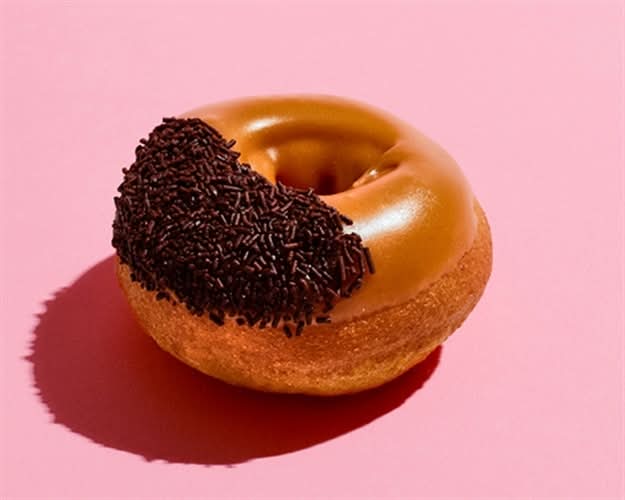 Caramel Iced Cake Donut